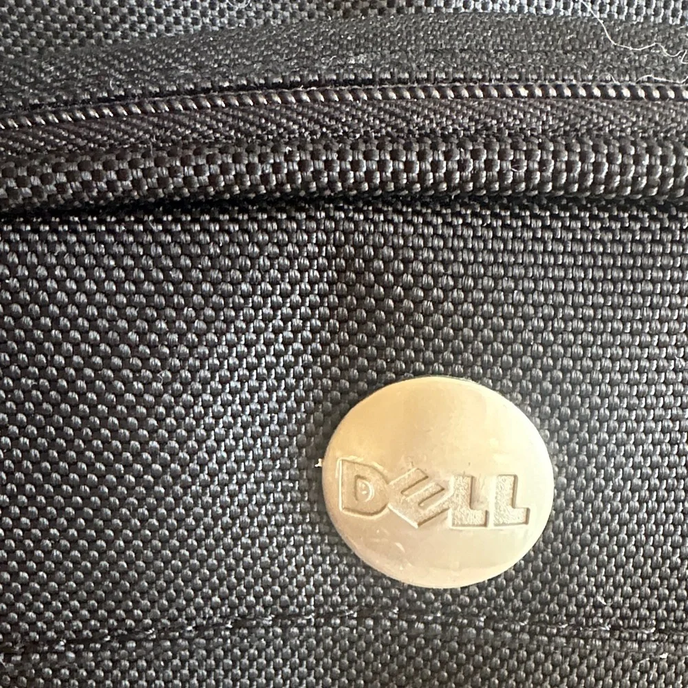 Dell Black Compact Laptop Briefcase with Shoulder Strap